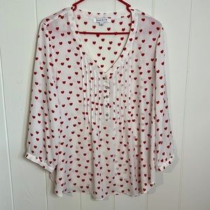 Rose + Olive Heart Top